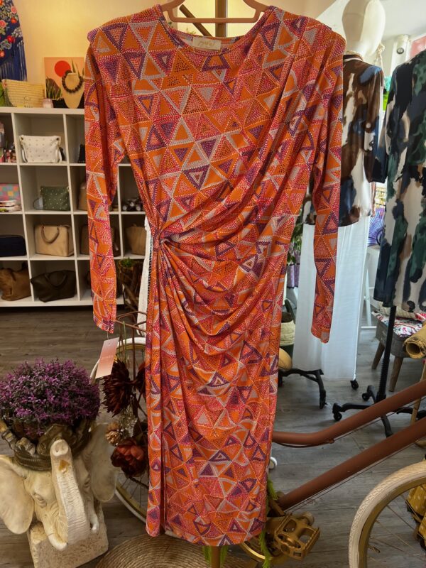VESTIDO GEOMETRIC naranja