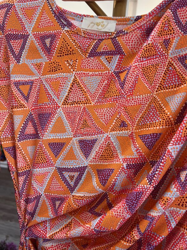 VESTIDO GEOMETRIC naranja - Imagen 3