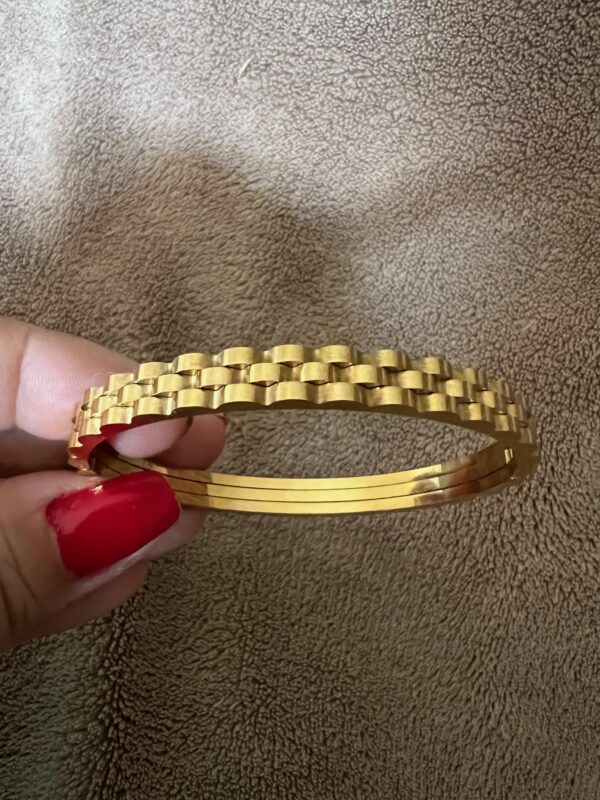 PULSERA CAÑA TRENZA acero