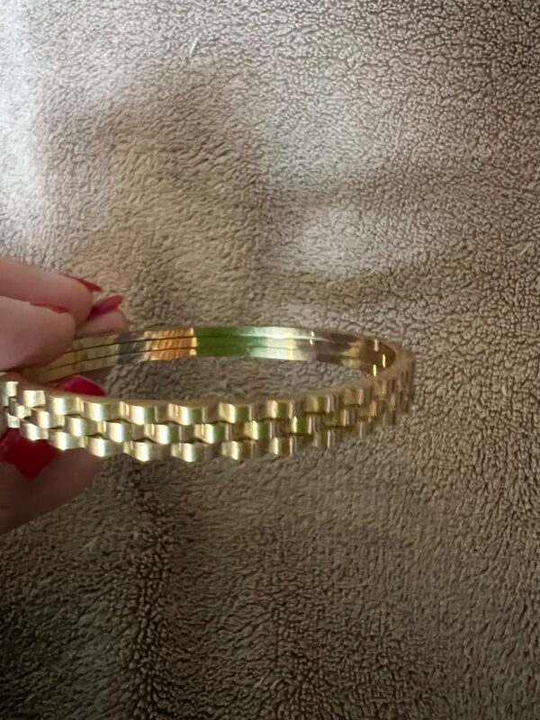 PULSERA CAÑA TRENZA acero - Imagen 5