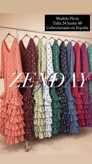 2026 Vestido flamenca Modelo Picos ( NO HACEMOS DEVOLUCIONES ) tallas especificadas en tabla !!